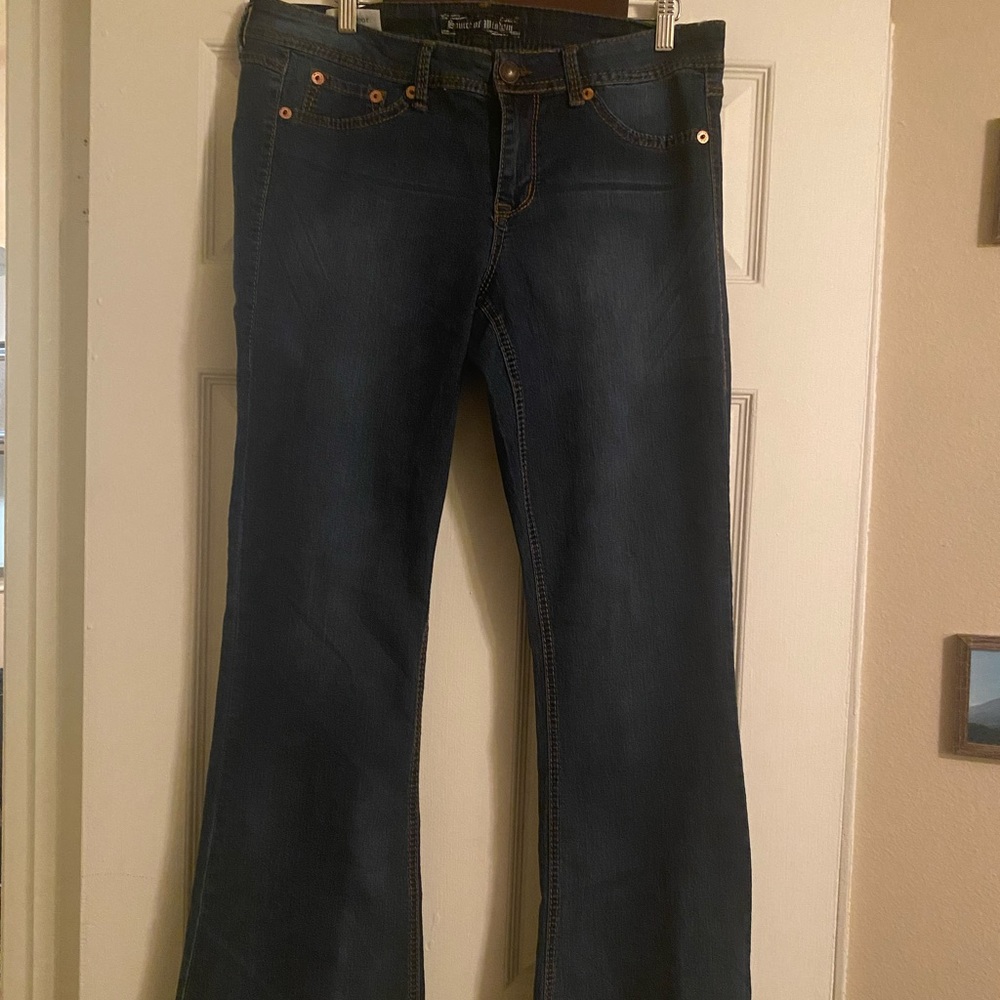 Source of Wisdom boot cut jeans. Purchased from torrid. Never worn. Size 14.